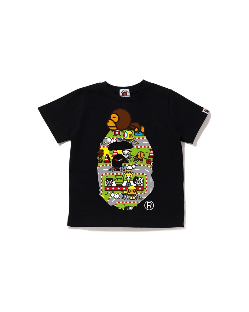 Hauts Bape Baby Milo Racing Milo On Big Ape Noir Enfant | VTI-54387196